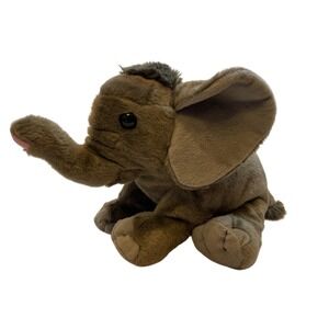 Elephant Plush Stuffed Animal‎ Toy Cute Brown Nursery Decor Soft and Cuddly